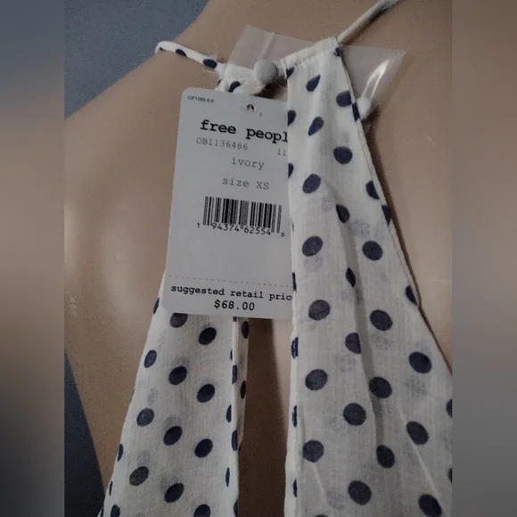 Free People Dance Till Dawn Ruffle Tank NEW XS - Picture 6 of 7